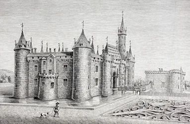 The Chateau of Rambouillet, France, after an 18th Century Engraving, from 